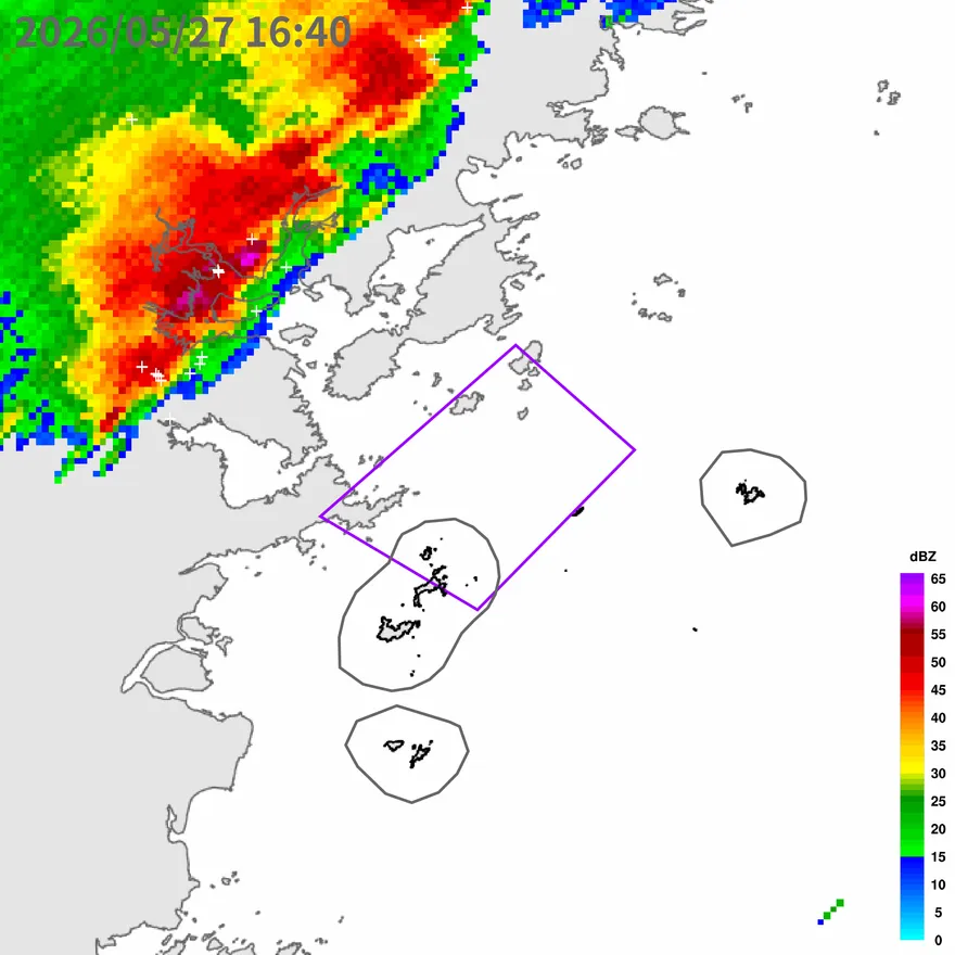 連江縣大雷雨開轟！連炸到天黑　防9級陣風、冰雹