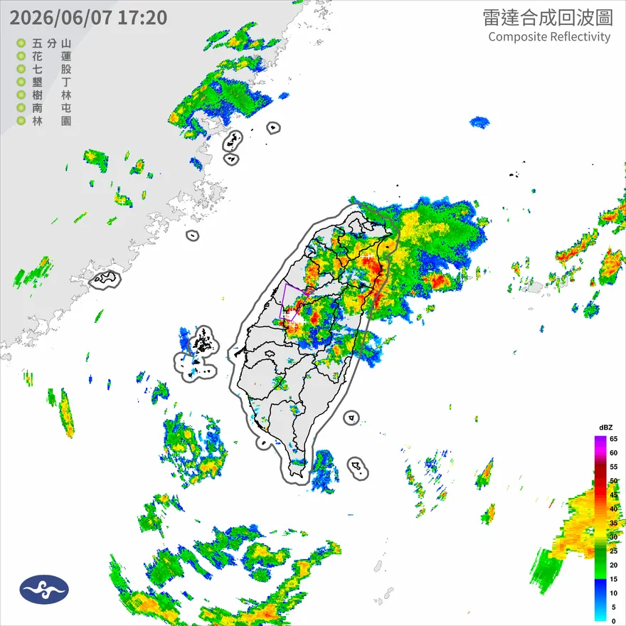 國家警報響起！大雷雨晚間狂炸台中