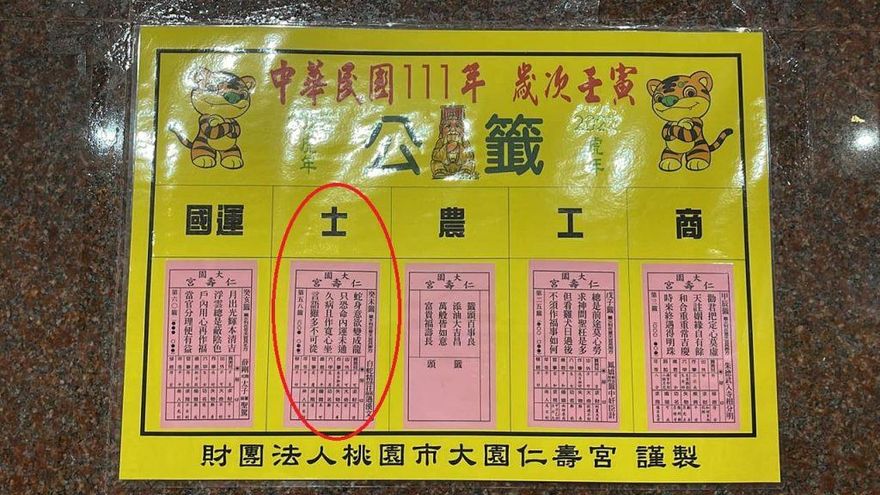 林智堅「論文門」國運籤早預言？桃園百年老廟竟抽出「這張籤」