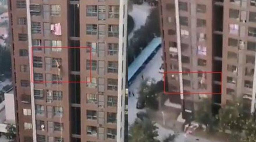 關在家悶壞了！陸男「逃封控買物資」　下秒…繩索扯斷→急墜17樓亡