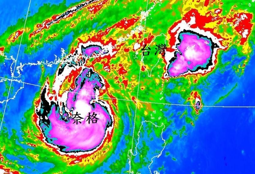 奈格估今轉中颱！劇烈降雨明報到　鄭明典曬「紫色強對流圖」認：太強了