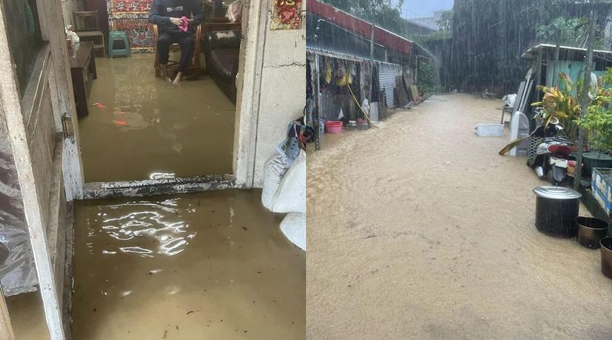 1hr灌120毫米！宜蘭蘇澳豪雨下不停　溪水暴漲淹民宅…畫面曝光
