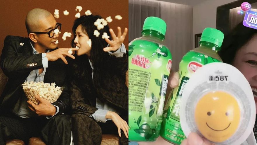 才提10聲明喊休戰！張蘭直播賣「綠茶滷蛋軟飯套餐」暗酸　「手畫鑽戒刺青」諷大S具俊曄夫妻