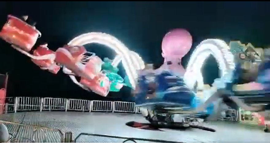 【影】絕命終結站真實版！遊樂園旋轉章魚空中甩飛乘客　傳3人受傷
