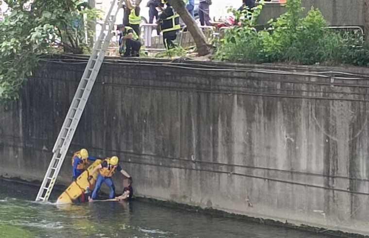 疑與女友吵架不爽！台中男急跳柳川　工人見「有人漂浮」嚇壞