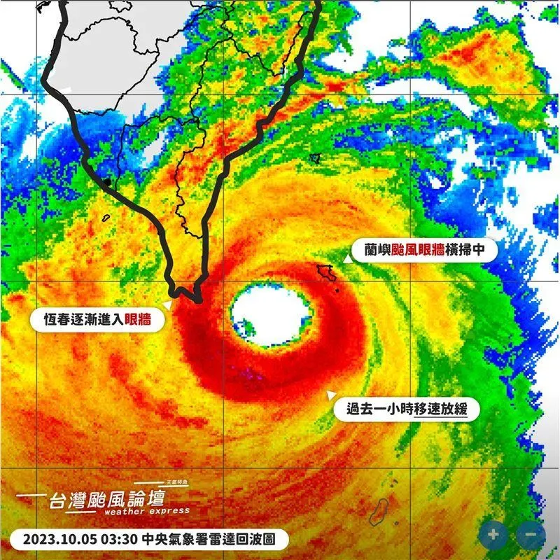 小犬颱風/颱風假拉長？減速繞台橫掃恆春　專家憂「想壞壞」