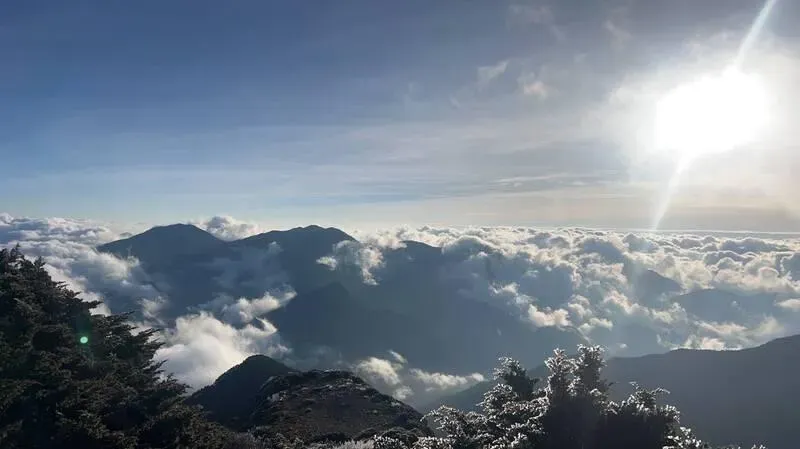 今迎大雪！玉山清晨探零下8.2℃　「絕美雲海、冰封霧淞」美景曝