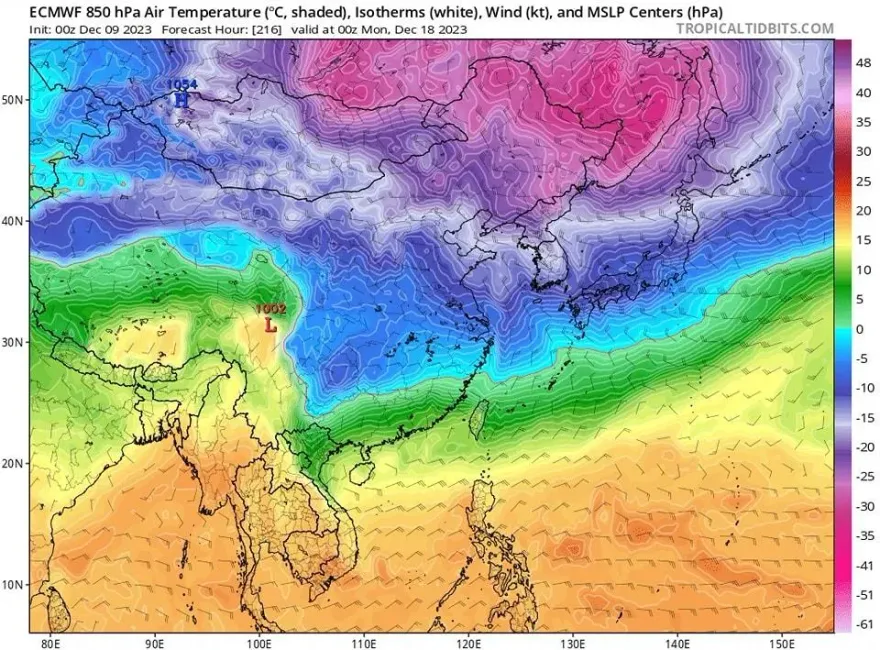 大陸冷氣團虎視眈眈！「這2天」低溫跌到14度　2波東北季風增涼意