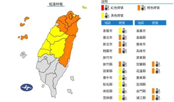 快訊／寒流發威！14縣市再發「低溫特報」　氣象局：8縣市最低6度