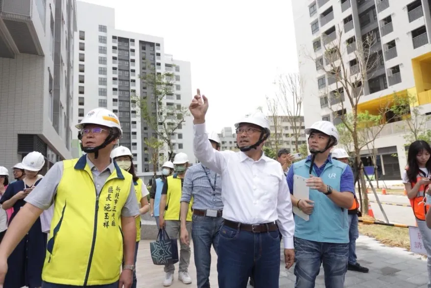 新北市最大基地社會住宅　侯友宜視察三峽國光二期