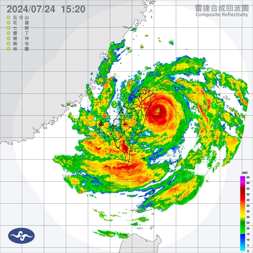 凱米出現「雙眼牆」特徵！核心直撞「宜蘭、花蓮」防超大豪雨