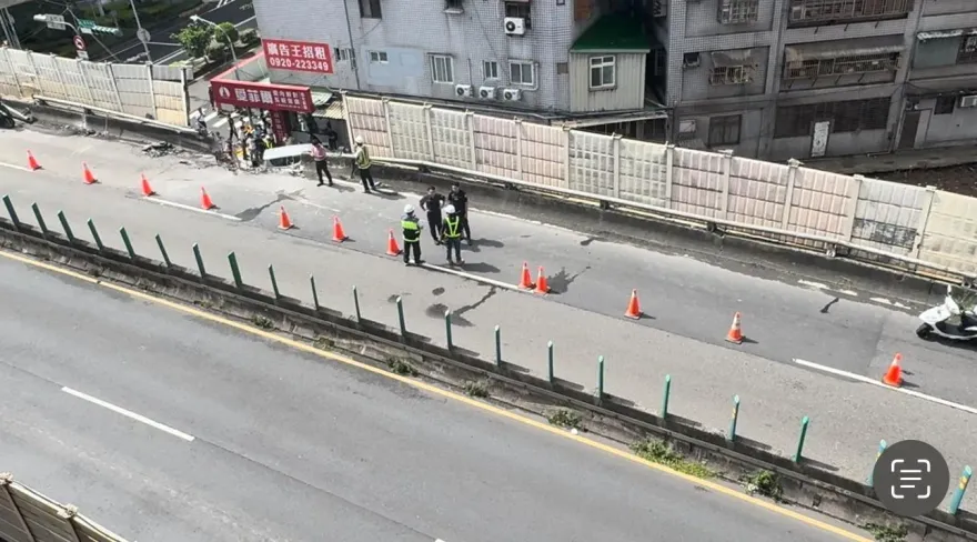 快訊/鋼梁闖禍路斷！忠孝橋09:50內側車道開放　往台北通了