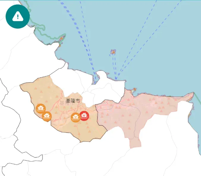 快訊/豪雨夜襲北北基宜！基隆、新北3行政區發布淹水警戒　低窪處慎防淹水