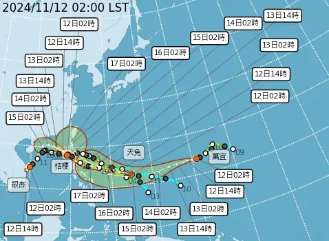 天兔颱風今生成！史上首見「11月4颱鼎立」　桔梗外圍雲系雨彈炸半個台灣