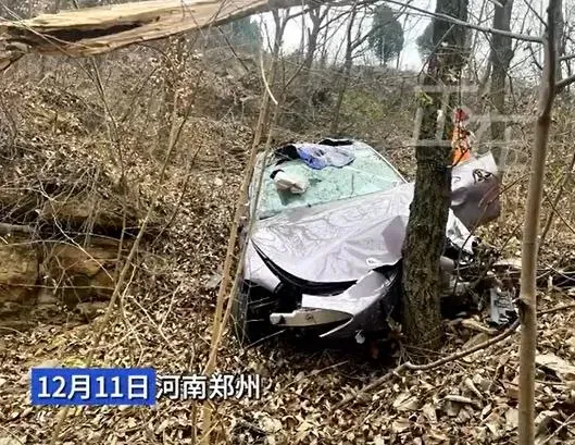 影/小米SU7太強？陸一家4口駕車墜崖30米奇蹟生還