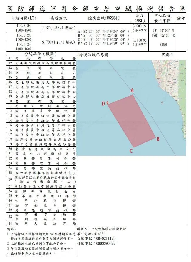 高屏外海操演鎖定大陸權宜輪？　海軍回應：沒有實彈射擊