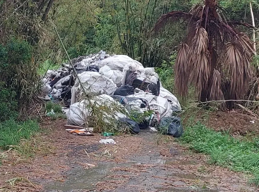 影/超惡劣！趁雨夜偷倒廢棄物「擋路」　寶山鄉公所氣炸揪兇