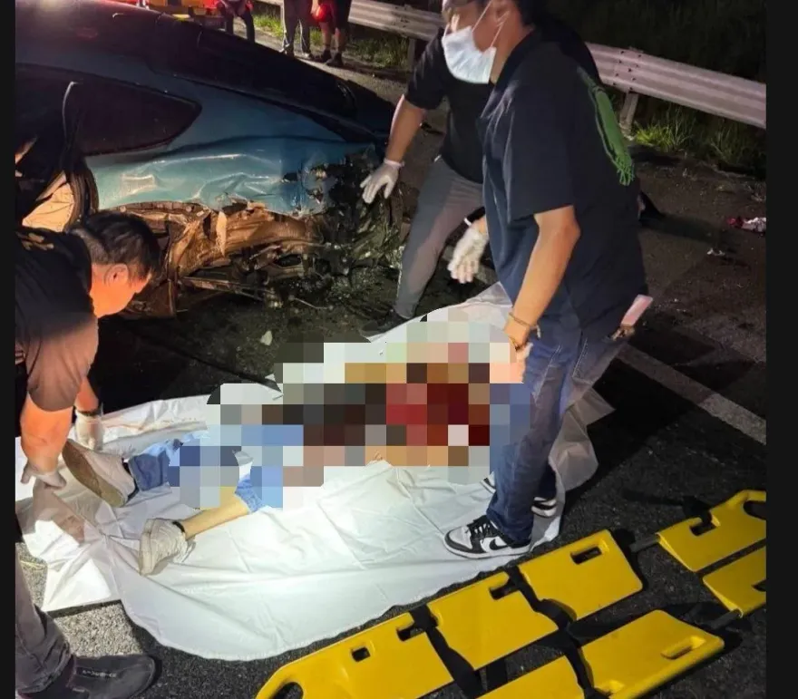 國3「護欄插穿保時捷」重大車禍最新！近距離身亡畫面曝