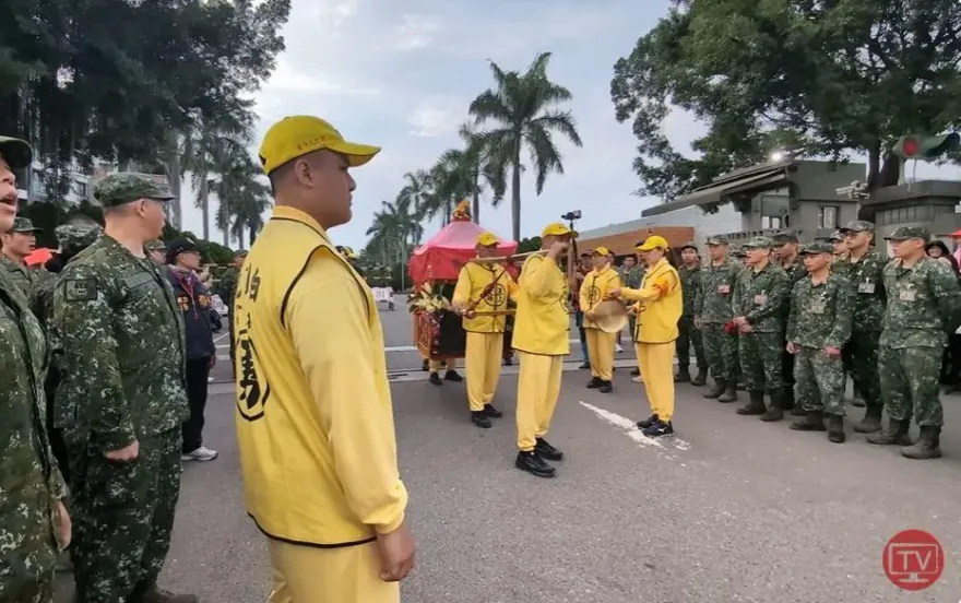 白沙屯媽祖停駕大埔營區　指揮官：看到國軍保家衛國決心