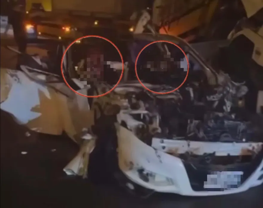 影/絕望片！國1仁德段悲慘死亡車禍　女乘客浴血哭喊「救我」