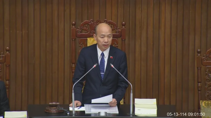 影/院會無立委到場！韓國瑜發怒：三黨團立刻派人到議場