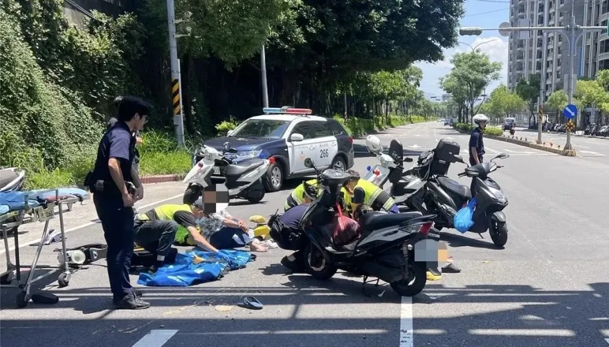 新北板橋2機車對撞車禍　1女子噴飛傷重不治