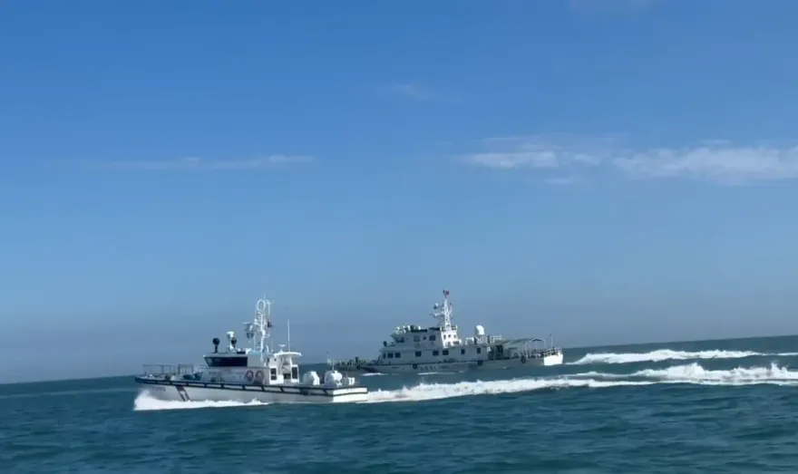 影/71次侵擾金門水域！大陸4海警船出沒　海巡強制驅離