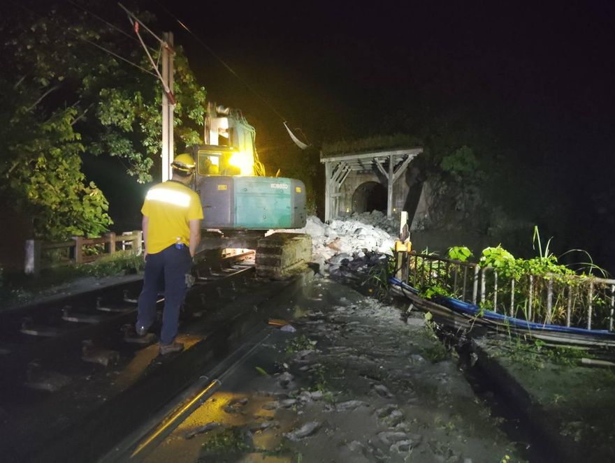 台鐵和仁崇德間中斷　卓榮泰：安全第一儘速搶修