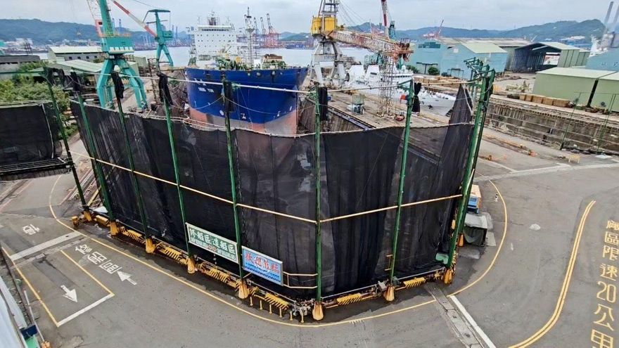 台船基隆廠工安意外！　工人跌落「5米深船艙」搶救不治