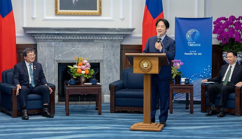 賴清德接見世衛行動團：台灣若參與WHO會更穩固