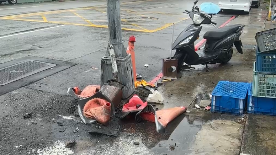 影/台中25歲男開車高速撞傷外送女騎士　車上遭搜獲毒品