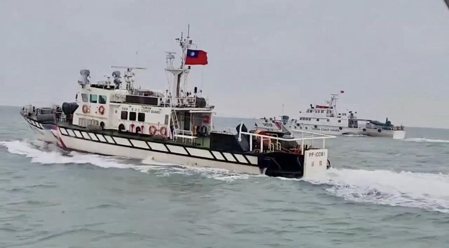 影/大陸4海警船再闖金門海域　海巡：每月4次常態騷擾