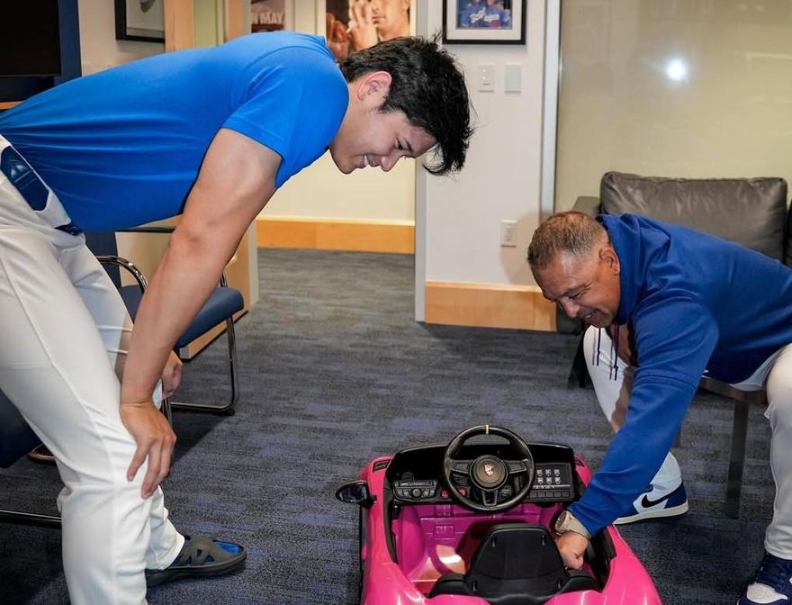 MLB/大谷被叫進辦公室　下秒總教練送「單座小紅」給他女兒
