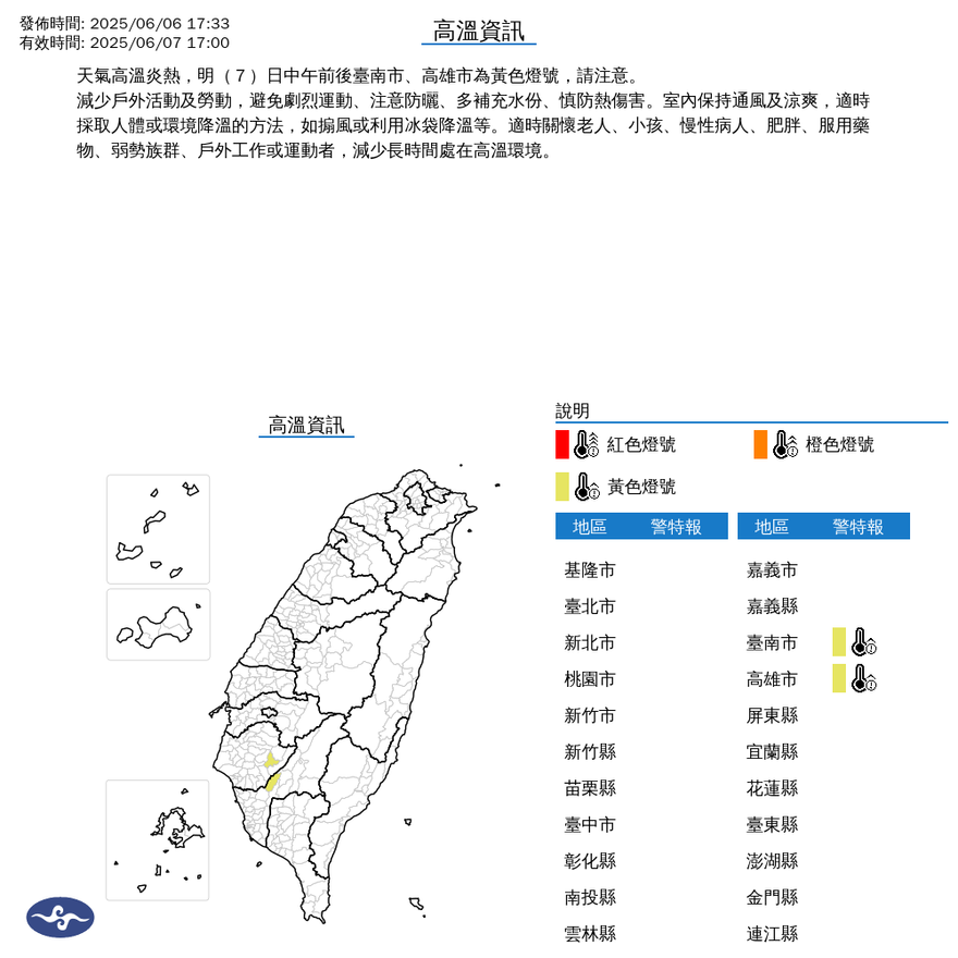 又溼又熱！12縣市大雨特報　台南高雄明高溫來襲