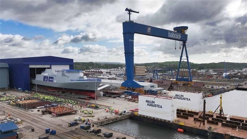 英國海軍首艘最新31型巡防艦即將下水　預計今年底海試