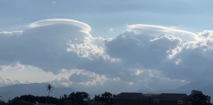 影/外星人來了？台東上空驚現「飛碟雲」　氣象站：清明節可能重現