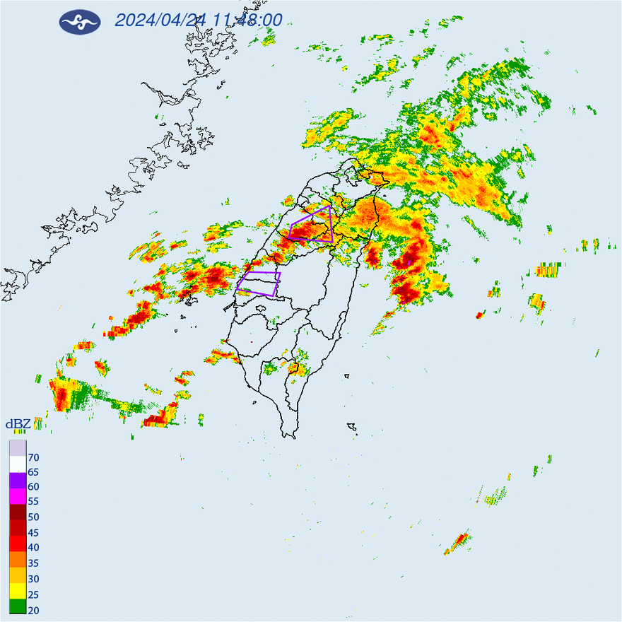 快訊/來勢洶洶！大雷雨狂炸範圍擴大　6縣市倒水到13:15