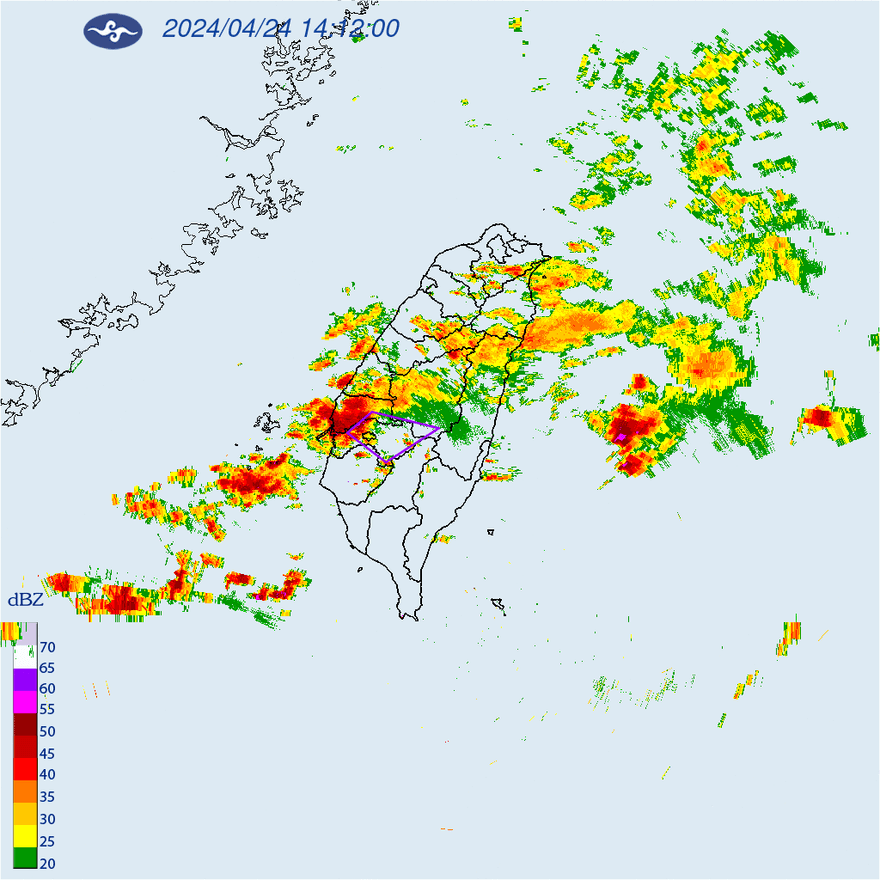 快訊/大雷雨來了！5縣市雨彈開炸　嘉義縣2行政區注意山區暴雨