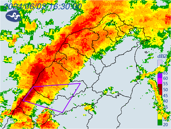 快訊/午後雷雨續炸！2縣市大雨下不停　持續1小時
