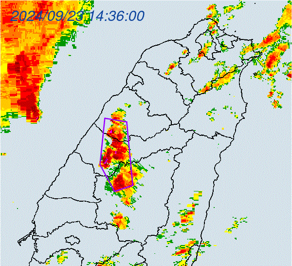 快訊/雷雨狂轟苗中投！「頭汴坑溪」災防告警　持續時間達2小時