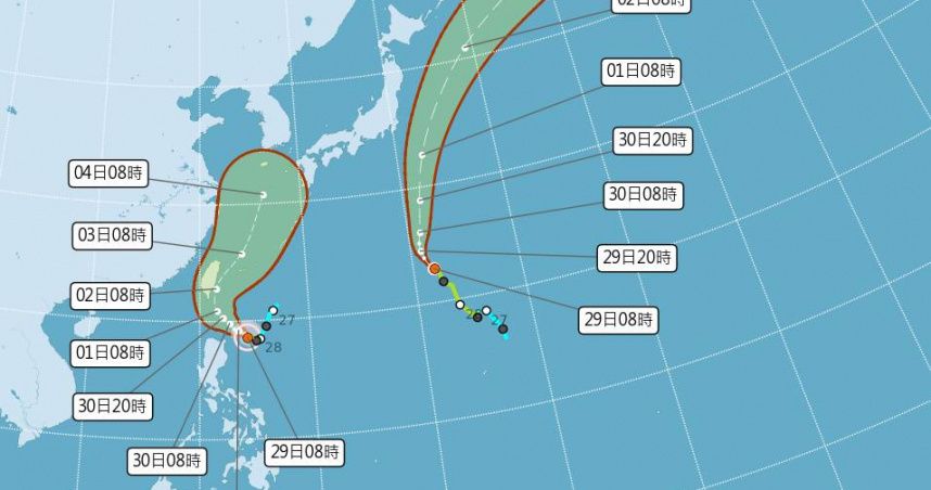 颱風假有機會？氣象粉專曝最新風雨預測　「這些縣市」有望連放3天