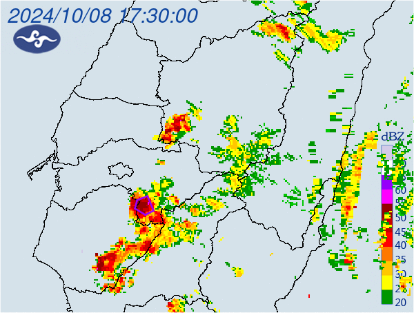 快訊/下班注意！中埔、大埔、白河、東山大雷雨強灌　影響時程曝光