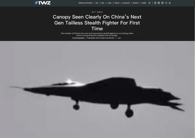 解放軍殲-50戰機新照曝！首見清晰座艙罩「有人駕駛」