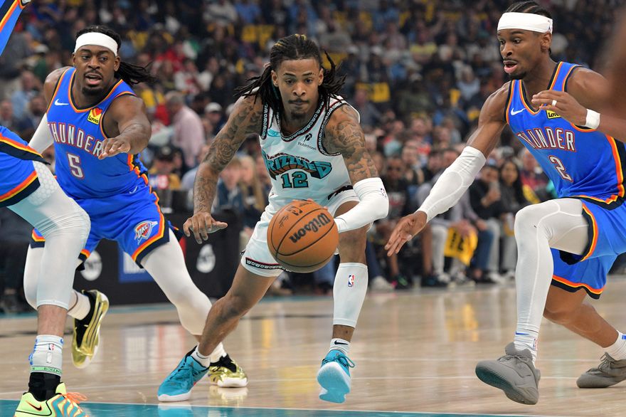 NBA/雷霆3勝聽牌！莫蘭特重摔　灰熊慘遭驚天逆轉