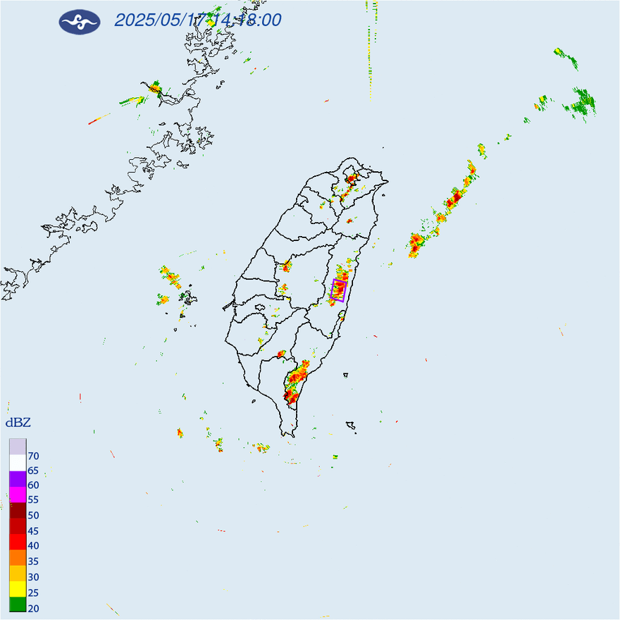 午後大雷雨開炸！花蓮縣慎防強陣風、冰雹