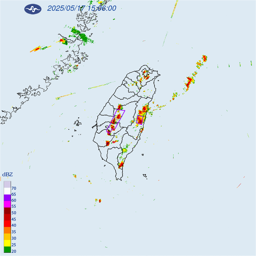 7縣市大雷雨特報！花蓮溪水暴漲　氣象署發布災防告警