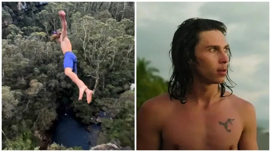 影/挑戰「死亡跳水」！13層樓高瀑布一躍而下　澳男多處骨折耳膜破
