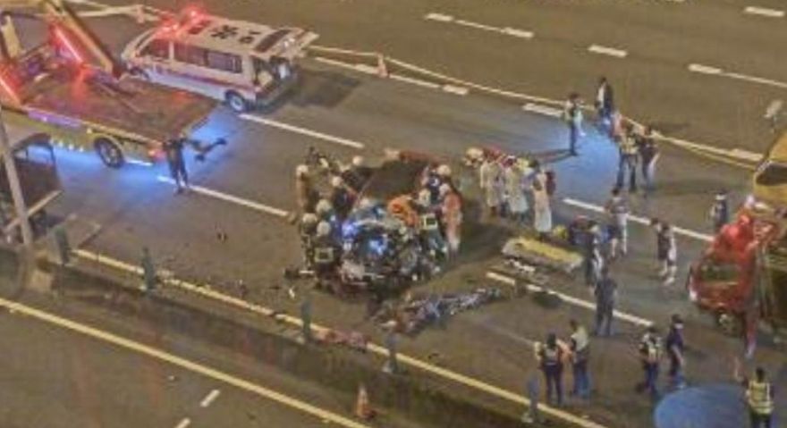 下車遭撞飛「頭部變形」！國1中山高奪命車禍　休旅車急速衝撞…釀1死1重傷