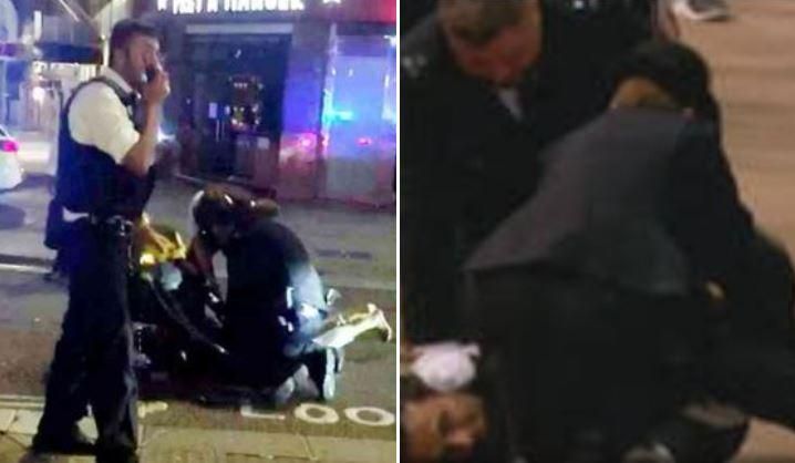 英國女王辭世／國葬日驚爆「詭男行刺2警」！亮刀狠刺慘濺血　24歲男獰笑嘶吼遭壓制