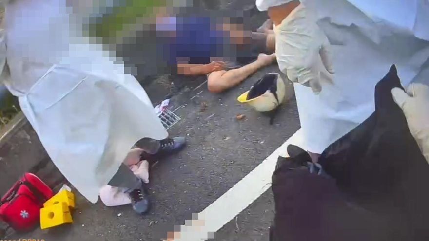 阿公癱瘓、阿嬤當場慘死！嘉義祖孫遭貨車詭撞噴飛…孫女顱內出血搶救中